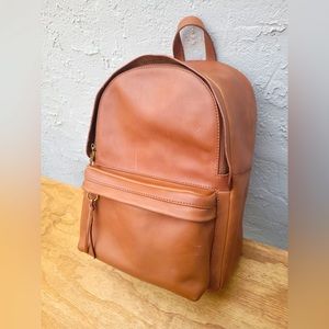 Madewell Lorimer Backpack - English Saddle leather - large size